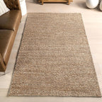 Nuloom Penelope Tan, 9'6" x 13'6", Hand-Braided, Wool & Cotton, Soft and Textured, High Traffic, Stain Resistant, Easy Clean, Durable Area Rug for Bedroom, Living Room, Dining, Foyer, Entryway