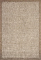 Loloi Magnolia Home by Joanna Gaines Henley Collection HNY-01 Ivory/Brown 2'-6" x 7'-6" Runner Rug