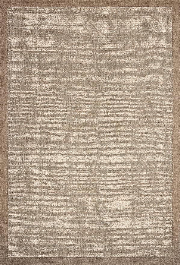 Loloi Magnolia Home by Joanna Gaines Henley Collection HNY-01 Ivory/Brown 2'-6" x 7'-6" Runner Rug