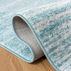 SAFAVIEH Area Rug 10x14 - Adirondack Collection - Large - Aqua & Ivory, Modern Ombre Design, Non Shedding & Easy to Clean, Ideal for Living Room, Bedroom, Office, Dining Space (ADR113J)