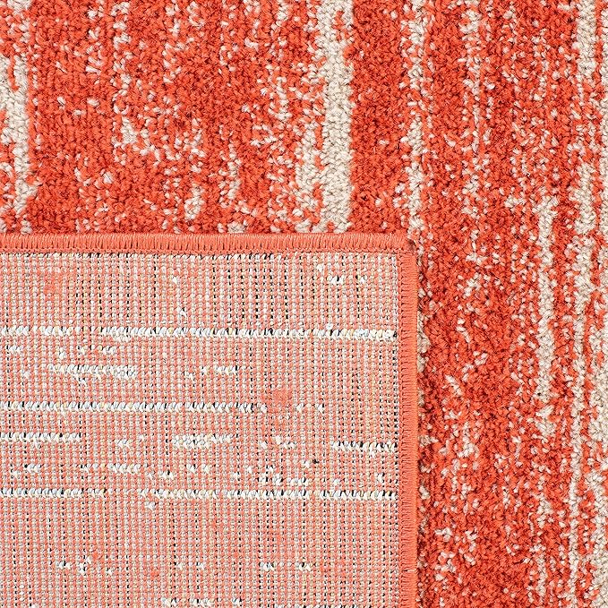 SAFAVIEH Adirondack Collection Runner Rug - 2'6" x 8', Orange & Grey, Modern Ombre Design, Non Shedding & Easy to Clean, Ideal for Hallway, Foyer, Kitchen, Entryway, Bedroom (ADR113P)