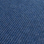 English Home Custom Size Non Slip Striped Design Durable PVC Non Slip Backing Tough Pile Runner Rug for Hallway, Outdoor, Indoor, Commercial, Residential, Pool, Office (Dark Blue, 36" x 08')