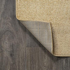 Eyely UES100B-14 Supersoft Haze Solid Low-Pile Indoor Area Rug, Coastal, Bohemian, Minimalist, Classic, Casual for Bedroom,Kitchen,Living Room,Non Shedding,Easy-Washing, Yellow, 10 X 14