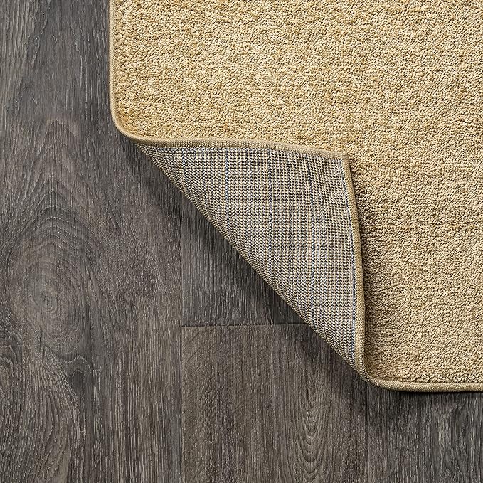 JONATHAN Y Haze Solid Low-Pile Mustard Indoor Area Rug 9x12, Coastal,Bohemian,Minimalist,Classic, Easy-Cleaning for Living Room,Bedroom,Kitchen,Pet Friendly,Non-Shedding (SEU100B-9)