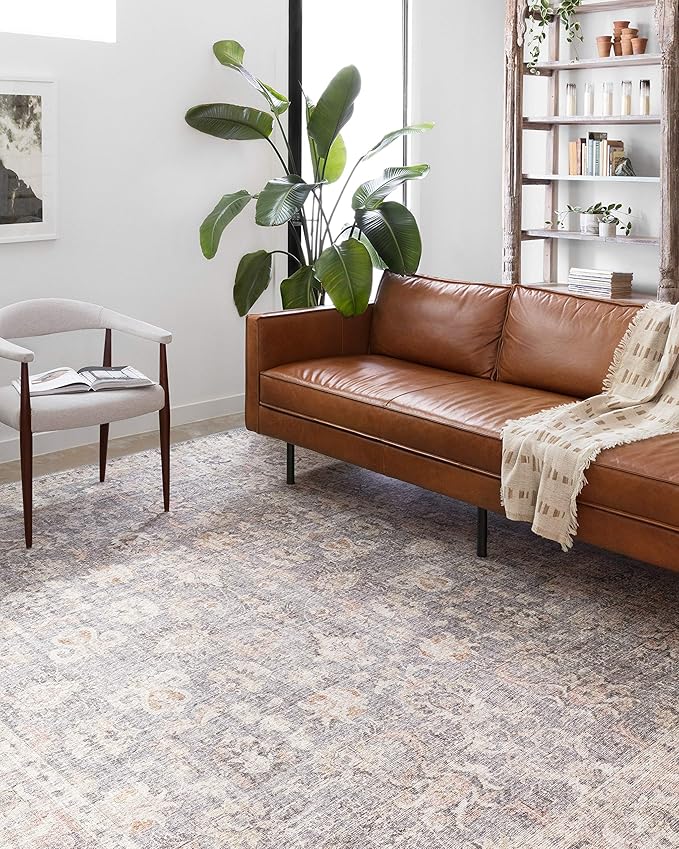 Loloi II Skye Collection SKY-01 Grey/Apricot 5'-0" x 7'-6" Area Rug