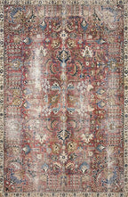 Loloi Chris Loves Julia Jules Collection JUL-01 Merlot/Multi 7'-6'' x 9'-6'', .13" Pile Height, Area Rug