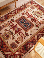 Hand Knotted Wool & Silk ECO-Friendly Oriental Area Rugs - 10'x13', Rectangle Shape, Cream Burgundy Color, Classic Oriental Traditional, Medium Pile Handmade Area Rugs (AF0102)