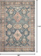 Loloi II Skye Collection SKY-10 Sea/Rust 7'-6" x 9'-6" Area Rug