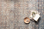 Loloi Chris Loves Julia Jules Collection JUL-06 Denim/Spice 2'-0'' x 5'-0'', .13" Pile Height, Accent Rug