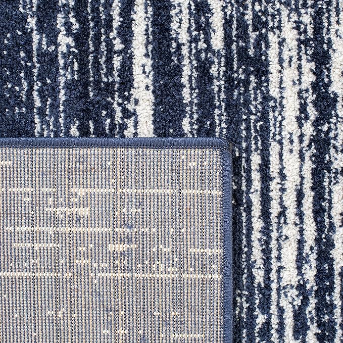 SAFAVIEH Area Rug 10x14 - Adirondack Collection - Large - Navy & Ivory, Modern Ombre Design, Non Shedding & Easy to Clean, Ideal for Living Room, Bedroom, Office, Dining Space (ADR113N)