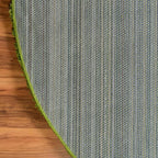 Unique Loom Solid Shag Collection Area Rug (5' 3" x 8' Oval, Grass Green)