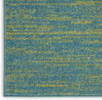 Nourison Home Nourison Essentials Blue Green 2' x 4' Area Rug - Easy Clean, Non Shedding, Bed Room, Living Room, Dining Room, Kitchen (2' x 4')