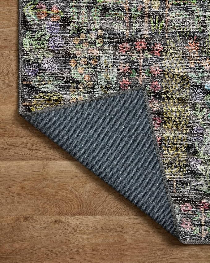 Loloi Rifle Paper Co. Maison Collection MAO-07 Charcoal 2'-6" x 12'-0", .19" Pile Height, Runner Rug
