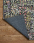 Loloi Rifle Paper Co. Maison Collection MAO-07 Charcoal 5'-0" x 5'-0" Round, .19" Pile Height, Accent Rug