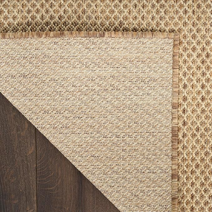 Nourison Home Courtyard Jute 8' x 10' Area Rug - Easy Clean, Non Shedding, Bed Room, Living Room, Dining Room, Kitchen (8' x 10')