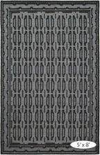 Dash and Albert Campbell Iron Handwoven Wool Rug, Runner-2.5 X 8 Feet, Neutral/Grey Geometric Pattern - Premium Luxury Hotel Quality Soft Breathable Hypoallergenic Machine Washable Easy Care All