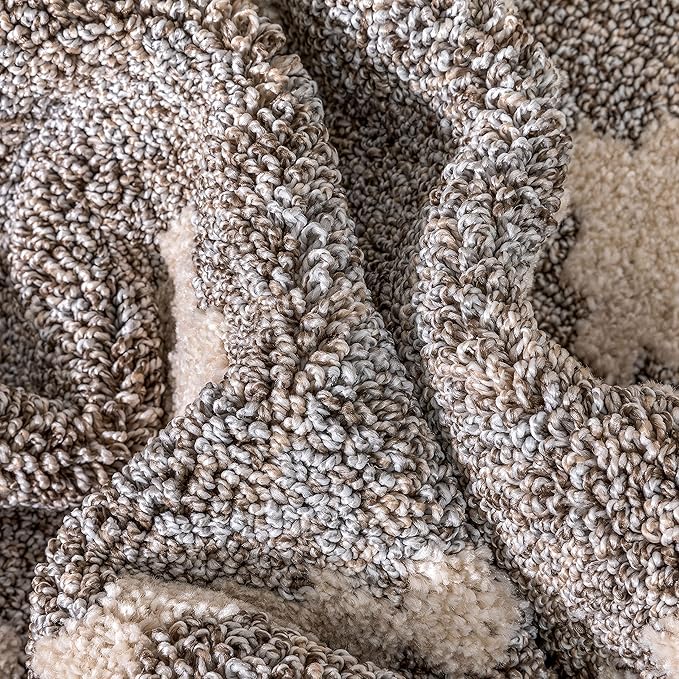 Well Woven Custom Size Runner - Choose Your Length - Ainsley Ivory Diamond Trellis Geometric Tribal - 27 Inches Wide x 21 Feet Long Runner (27" x 21' Runner) Rug