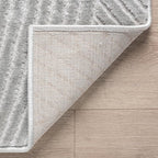Abani Grey Area Rug for Living Room, Bedroom - Zen Reiki Pattern- 5 x 8 -Durable & Easy to Clean