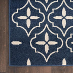 Nourison Home Nourison Essentials Navy Ivory 8' x 10' Area Rug - Easy Clean, Non Shedding, Bed Room, Living Room, Dining Room, Kitchen (8' x 10')