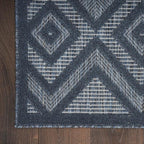 Nourison Home Versatile Navy Blue 6' x 9' Area Rug - Easy Clean, Non Shedding, Bed Room, Living Room, Dining Room, Kitchen (6' x 9')