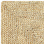 REDEARTH · Rectangular Area Rug - 2'x3' Braided Natural Jute with Non-Skid Backing - Handwoven Boho Rug for Bedroom, Kitchen, Living Room - Farmhouse Aesthetic Home Decor - Durable Handmade Rug