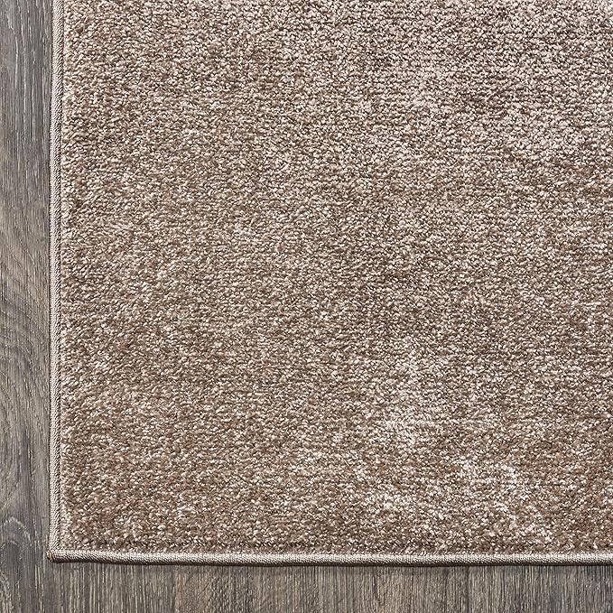 JONATHAN Y Haze Solid Low-Pile Brown Indoor Area Rug 9x12, Coastal,Bohemian,Minimalist,Classic, Easy-Cleaning for Living Room,Bedroom,Kitchen,Pet Friendly,Non-Shedding (SEU100J-9)