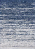 SAFAVIEH Adirondack Collection Accent Rug - 2'6" x 4', Navy & Grey, Modern Ombre Design, Non Shedding & Easy to Clean, Ideal for Front Door, Kitchen, Entryway, Accent Space (ADR113E)