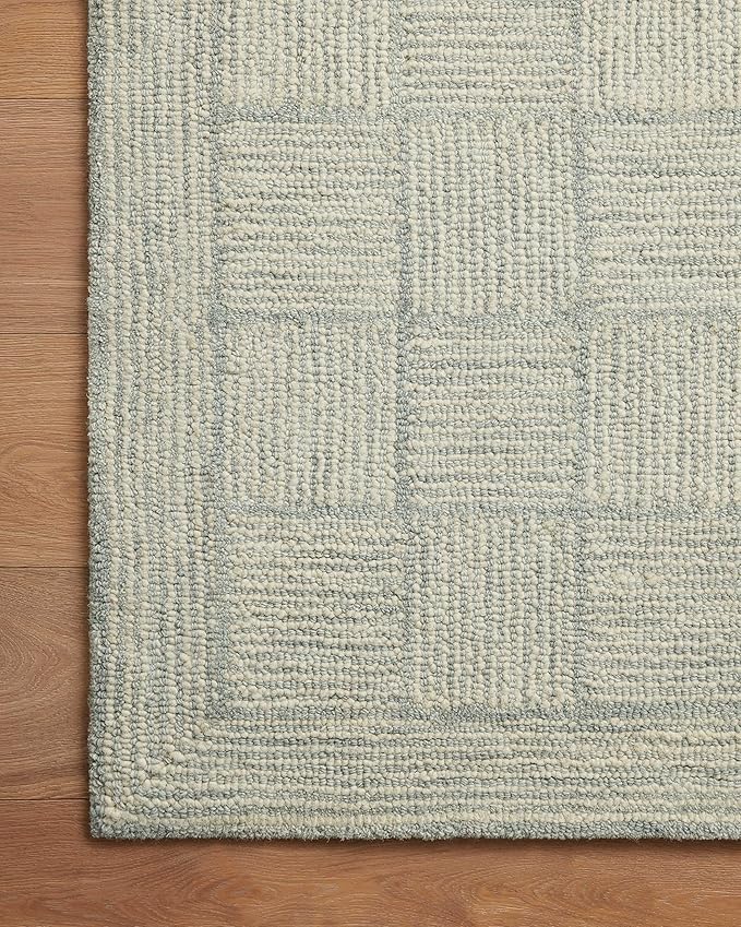 Loloi Chris Loves Julia Francis Collection FRA-03 Silver/Sky 9'-3" x 13' Area Rug