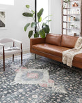 Loloi II Skye Collection SKY-02 Charcoal/Multi 7'-6" x 9'-6" Area Rug