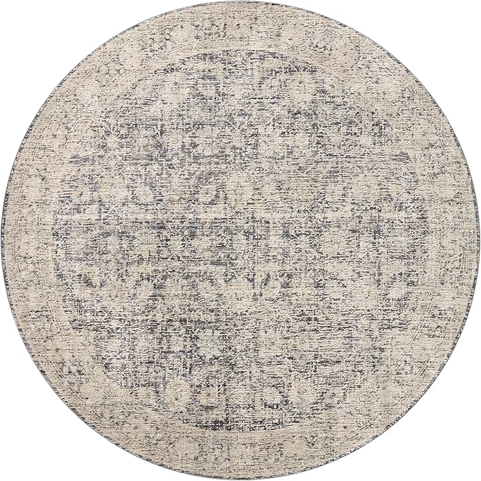 Loloi Amber Lewis Alie Collection ALE-05 Charcoal/Beige 2'-3" x 3'-10", .13" Pile Height, Accent Rug
