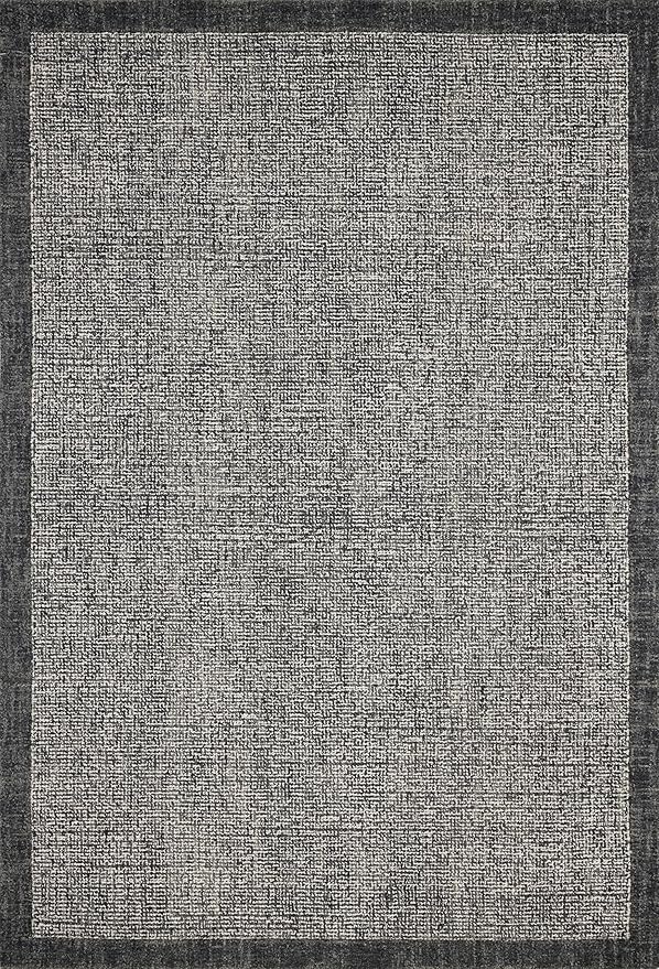 Loloi Magnolia Home by Joanna Gaines Henley Collection HNY-01 Ivory/Charcoal 7'-9" x 9'-9" Area Rug