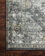 Loloi II Skye Collection SKY-09 Graphite/Silver 7'-6" x 9'-6" Area Rug