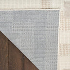 Nourison Home Nordic Ivory Beige 5' x 7' Area Rug - Easy Clean, Non Shedding, Bed Room, Living Room, Dining Room, Kitchen (5' x 7')