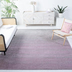 SAFAVIEH Adirondack Collection Area Rug - 6'7" Square, Purple & Green, Modern Ombre Design, Non Shedding & Easy to Clean, Ideal for Living Room, Bedroom, Office, Dining Space (ADR113V)