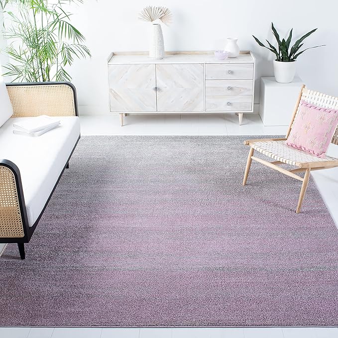 SAFAVIEH Area Rug 10x14 - Adirondack Collection - Large - Purple & Green, Modern Ombre Design, Non Shedding & Easy to Clean, Ideal for Living Room, Bedroom, Office, Dining Space (ADR113V)
