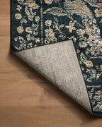 Loloi Rifle Paper Co. Laurel Collection LAU-05 Navy/Multi 2'-8" x 4' Accent Rug