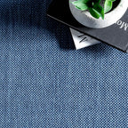 Nuloom Asha Navy/Ivory, 2' x 10', Casual, Striped Border, Soft and Cozy, High Traffic, Stain Resistant, Easy Clean, Durable Runner for Indoor/Outdoor Patio, Deck, Porch, Garden, Courtyard