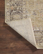 Loloi Magnolia Home by Joanna Gaines Millie Collection MIE-03 Gold/Charcoal 2'-7" x 14', .25" Pile Height, Runner Rug