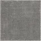 Unique Loom Solo Collection Area Rug - Calabasas (5' 3" Square, Gray)