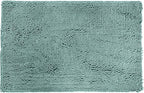 Amazon Basics Bathroom Rugs, Extra Soft Absorbent Shag Bath Rugs, Non-Slip, Quick Drying, Machine Washable, Plush Comfort for Bathroom Floor, Tub and Shower, 21" x 34", Seafoam Green