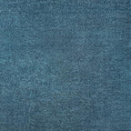 Eyely UES100H-7SQ Supersoft Haze Solid Low-Pile Indoor Area Rug, Coastal, Bohemian, Minimalist, Classic, Casual for Bedroom,Kitchen,Living Room,Non Shedding,Easy-Washing, Blue, 7' Square