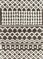 Livabliss Hapsburg Moroccan Shag Area Rug,5'3" x 7'3", Dark Brown