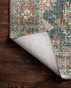 Loloi Skye Collection SKY-10 Sea/Rust 6'-0" x 6'-0" Round Area Rug