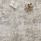 Modern Abstract Beige Gray Area Rug 4x6 Entryway Machine Washable Office Carpet Kitchen Door Mat Indoor Accent Throw Low Pile Non Slip Distressed Living Dining Laundry Room Bedroom
