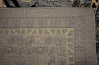 Unique Loom Taftan Collection Border Geometric Tribal Inspired Design Area Rug (8' 0 x 10' 0 Rectangular, Gray/ Black)