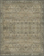 8x10 Area Rug Machine Washable Boho Rug for Living Room,Ultra-Thin Low Pile Carpet,Lightweight Indoor Printed Rug,Non Slip Floral Area Rug for Bedroom, Dining Room, Home Office,Sage