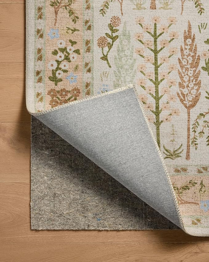 Loloi Rifle Paper Co. Canopy Collection CNP-01 Cream 8'-6" x 11'-6" Area Rug