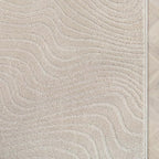Well Woven Custom Size Hallway Stair Runner - Choose Your Length - 27 Inches Wide x 8 Feet Long Runner (27" x 8' Runner) Rug - Ivory Sibi Soft Touch, Modern Abstract - Hi-Lo Pile