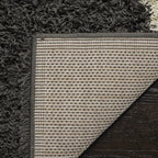 SAFAVIEH Dallas Shag Collection Accent Rug - 2'3" x 4', Dark Grey & Ivory, Trellis, Non-Shedding & Easy Care, 1.5-inch Thick Ideal for High Traffic Areas in Foyer, Living Room, Bedroom (SGD257A)