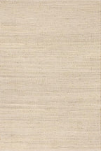 nuLOOM 4x6 Elfriede Jute & Cotton Hand Woven Area Rug, Natural, Solid Rustic Farmhouse Style, Weaved Design, Natural Fiber, For Bedroom, Living Room, Dining Room, Hallway, Office, Entryway
